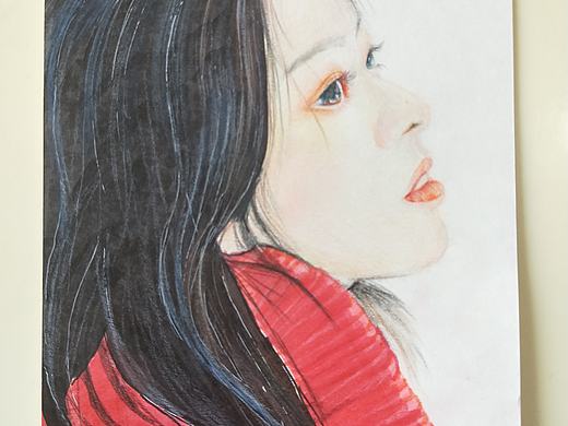 彩铅侧颜