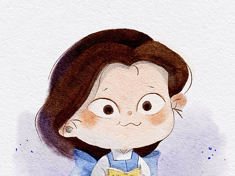 公主系列（个人主页-ZNTMzNDM1MDA=） - 儿童插画 - 站酷设计师逃跑的耳朵原创素材 - 站酷ZCOOL