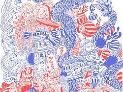 中国龙（红蓝）