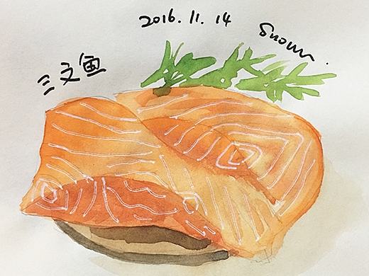 水彩手绘——防雾霾食物