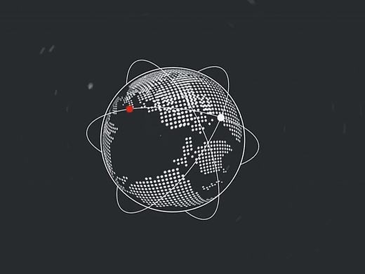 魔格07——点线地球与图标变形动画