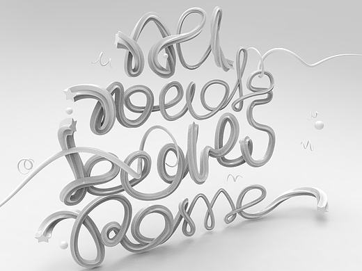 C4D 样条字