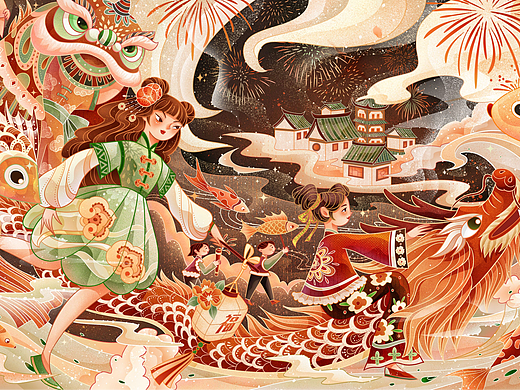 新年插画|恭贺新春