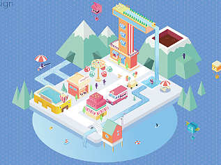 2.5游乐园（个人主页-ZNjM3NTE5ODg=） - 海报 - 站酷设计师给小旋画大饼吃原创素材 - 站酷ZCOOL