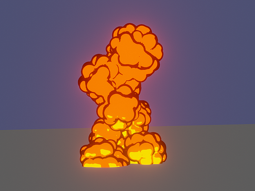 三渲二爆炸场景