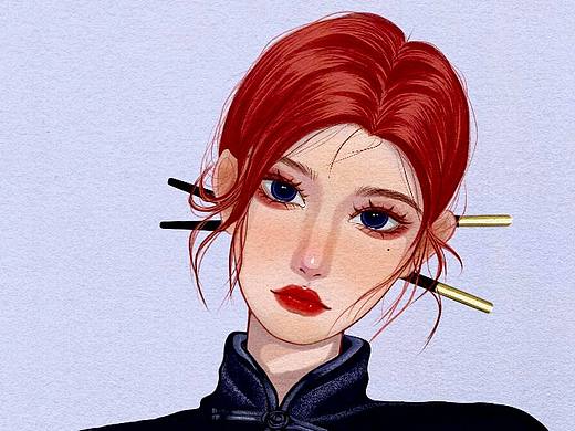 手绘头像|临摹|附线稿🌹