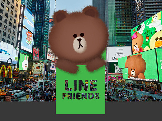 line布朗熊 icon设计