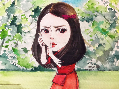 马克笔手绘Q版人物