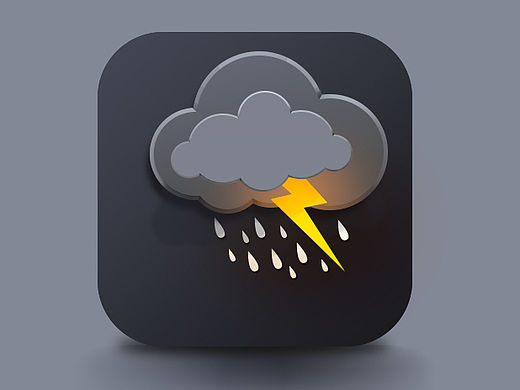 雷陣雨（個人主頁-ZMTUzNzkzMDA=） - 圖標 - 站酷設計師heiqiqiu77原創(chuàng)素材 - 站酷ZCOOL