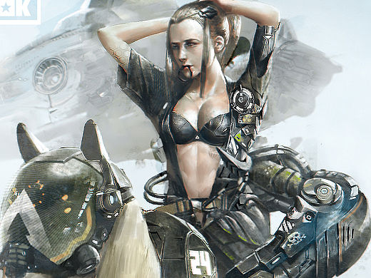 骑马的机械少女