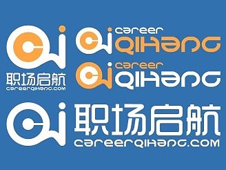 职场启航 logo 平面 设计 vi 互联网 设计说明 logo配色 