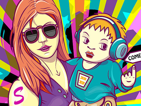 辣媽幫海報（個人主頁-ZMTQ5MTYyMDg=） - 海報 - 站酷設計師喵斯塔卜插畫原創(chuàng)素材 - 站酷ZCOOL