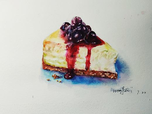 水彩甜品习作🎨