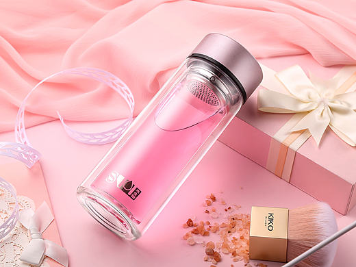 水杯  女性 玻璃杯 场景搭配 产品摄影 杯子