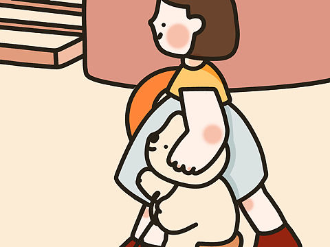 靜靜陪伴你（個人主頁-ZNjA3NDkyMTY=） - 兒童插畫 - 站酷設計師梁檸檬梁檸檬原創(chuàng)素材 - 站酷ZCOOL