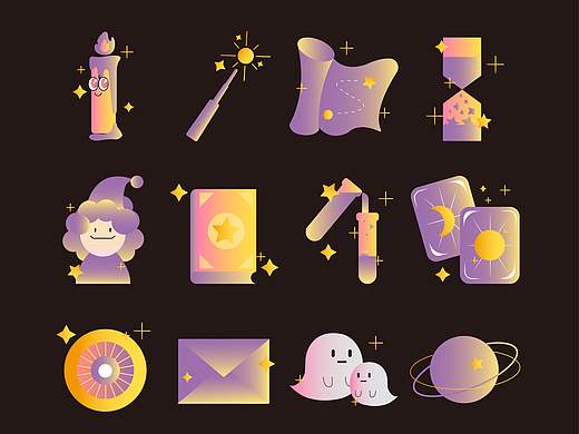 渐变插画|icon图标设计