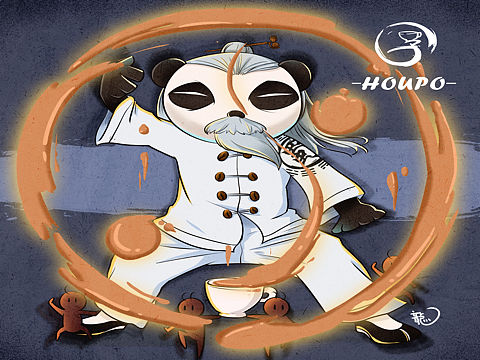 厚朴咖啡喝熊猫系列