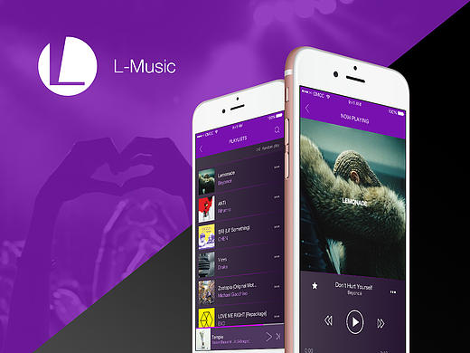 L-MUSIC APP（個(gè)人主頁-ZMTYzODE4NTY=） - APP界面 - 站酷設(shè)計(jì)師up2uleon原創(chuàng)素材 - 站酷ZCOOL