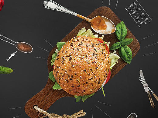 平面食品汉堡包海报