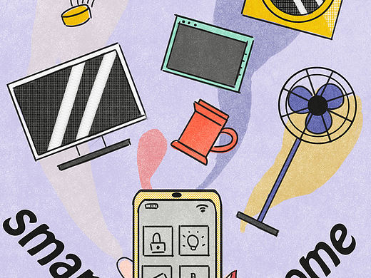 智能家居~（个人主页-ZMzc3MzkyNzI=） - 创作习作 - 站酷设计师绘梦snow原创素材 - 站酷ZCOOL