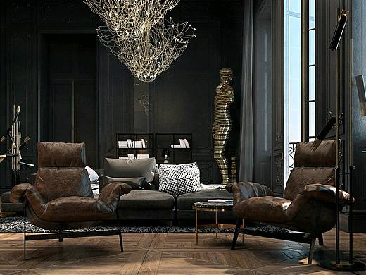 散发雄性荷尔蒙的公寓设计（个人主页-ZMzk2ODQ5MjA=） - 建筑/空间 - 站酷设计师设计师王鑫堃原创素材 - 站酷ZCOOL