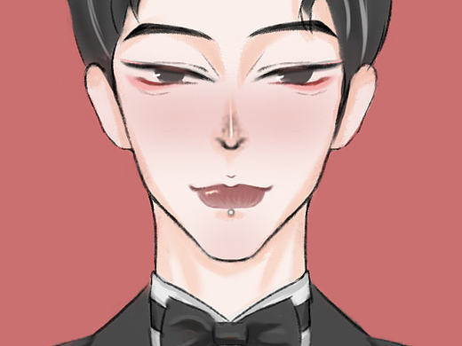 男头（个人主页-ZNDg5MjgzODg=） - 单幅漫画 - 站酷设计师恭长清原创素材 - 站酷ZCOOL