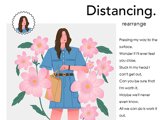 扁平人物插画女孩