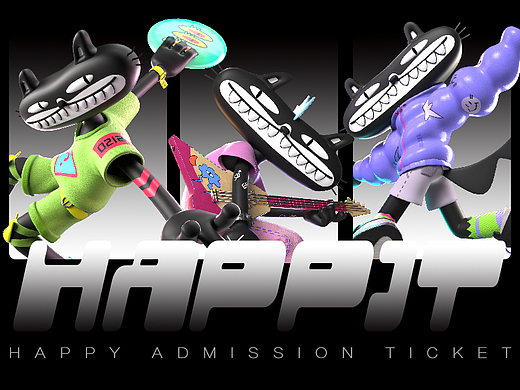 《嬉皮猫Happit-Happy Admission Ticket》