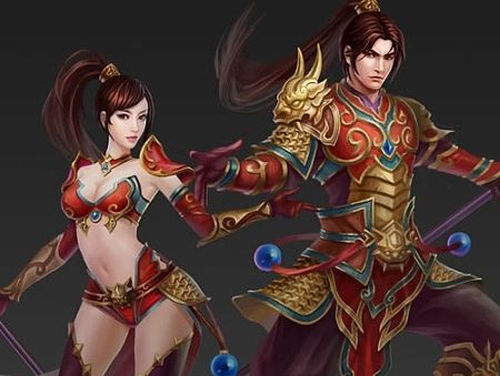 游戏《三国纷争》主角（个人主页-ZODA0MjI2NA==） - 游戏原画 - 站酷设计师rengou原创素材 - 站酷ZCOOL