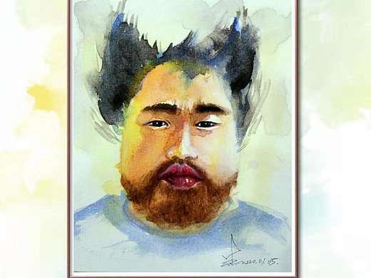 生振宇水彩画