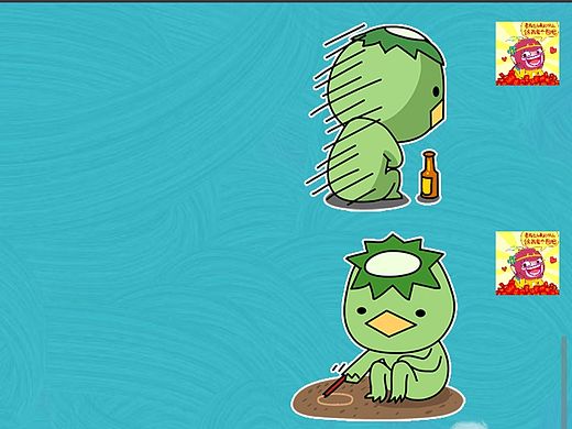 可爱微信表情《饭团哈妮和芥末君》