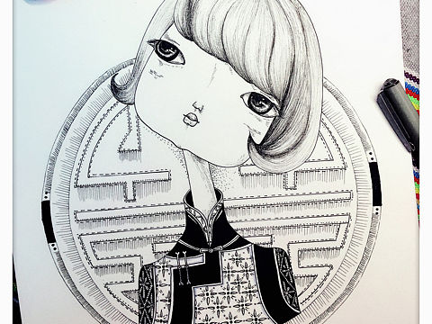 中国风原创插画