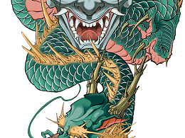 新传统龙和般若