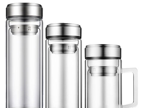 双层玻璃杯修图