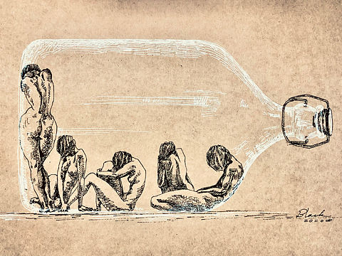 隔离2（个人主页-ZNDQyODMwMjg=） - 绘画 - 站酷设计师小臭黑原创素材 - 站酷ZCOOL