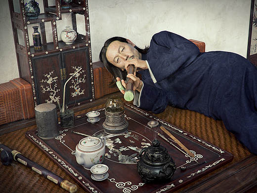 癮君子（深夜工作室一期學(xué)員何江豐的作品，獲得某藝術(shù)館邀請(qǐng)，展示該幅作品）（個(gè)人主頁(yè)-ZMjE1Mjg1MTI=） - 其他影視 - 站酷設(shè)計(jì)師SYGZS2016原創(chuàng)素材 - 站酷ZCOOL