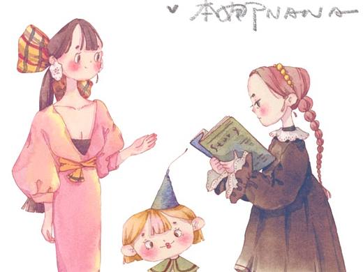 三枚小少女
