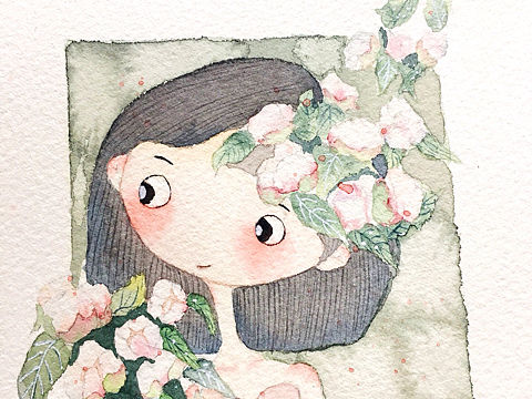 花与女孩