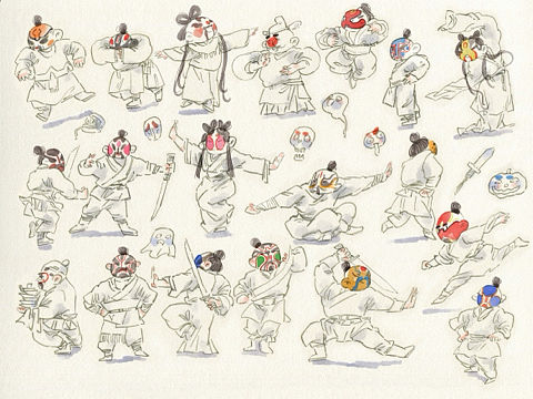 京剧脸谱中式万圣节来咯