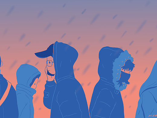 错过插画-创作习作48012年前小世界–秋天的大象和原插画-创作习作