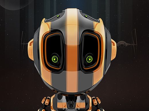 orange！！！小机器人