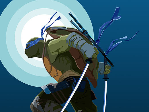 《忍者神龟》电影---插画、T恤