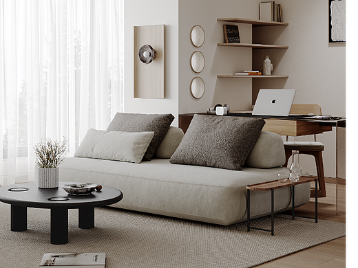 室内现代简约，客厅