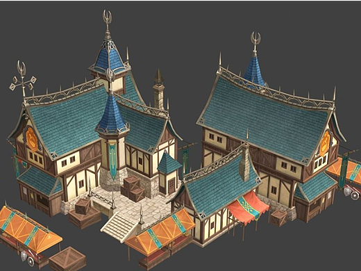 3dmax-场景建模教程。3d建模基础教程