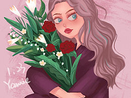 森系少女插畫(huà)