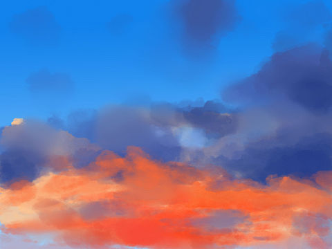 天空（第一次）🙈（个人主页-ZMzQ1NTI1NDQ=） - 创作习作 - 站酷设计师带个饼饼吧原创素材 - 站酷ZCOOL