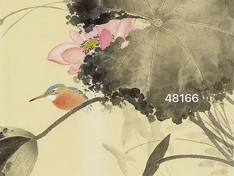 李亚的花鸟画多为工笔与写意相结合