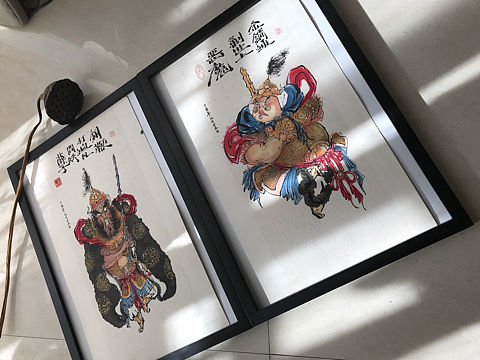 【上善凡品】，随笔小品一对｛门神｝