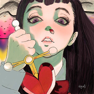 插画练习（个人主页-ZNDMxNzA4MDA=） - 创作习作 - 站酷设计师玖玖SOLEI原创素材 - 站酷ZCOOL