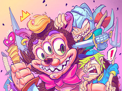原创插画——与猫咪的决斗